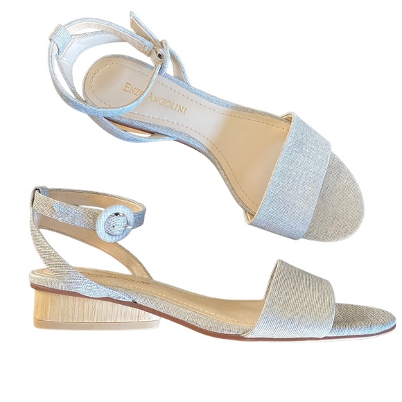 Enzo Angiolini NWT Grey Strappy Sandals 6.5 - Picture 2 of 12